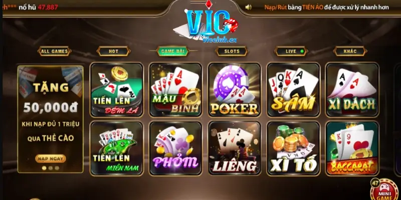 Sảnh game bài đổi thưởng VICCLUB có tính công bằng, minh bạch cao 